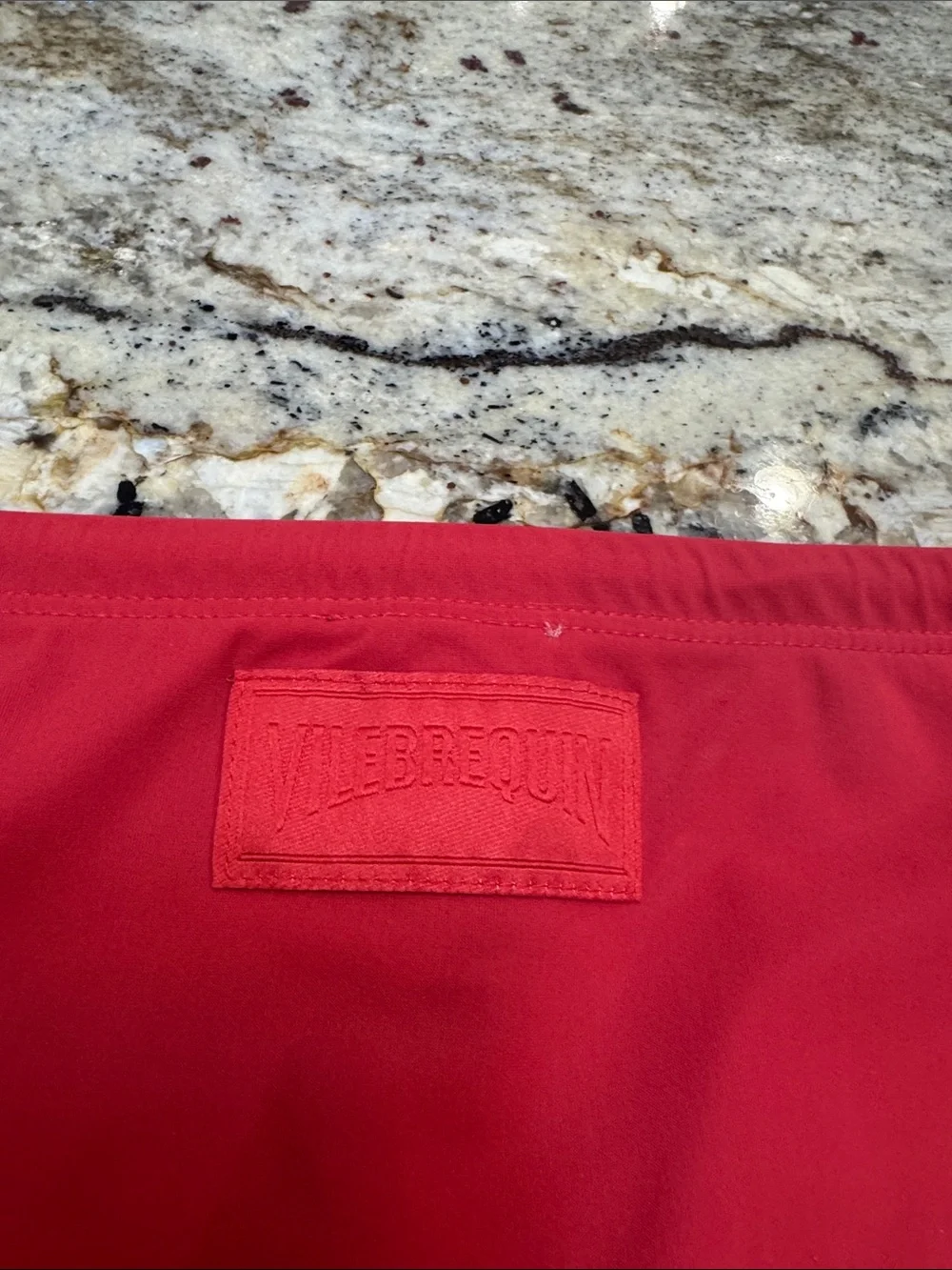 Vilebrequin Depuis 1971 Red Men's Swim Briefs with Drawstring